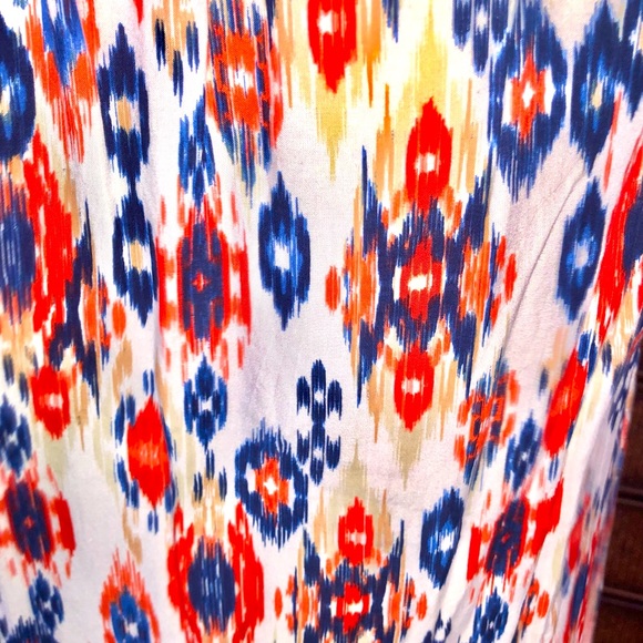 Ladies multicolored sleeveless summer dress. Sz.M - Picture 5 of 6